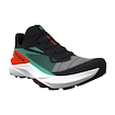 Heren hardloopschoenen Salomon Genesis Black/Electric Green/Cherry Tomato