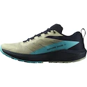 Heren hardloopschoenen Salomon Sense Ride 5 Alfalfa / Carbon / Peacock Blue