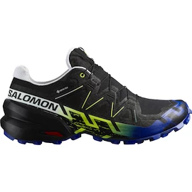 Heren hardloopschoenen Salomon Speedcross 6 Gtx Black/Surf The Web/Safety Yellow