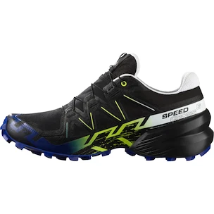 Heren hardloopschoenen Salomon Speedcross 6 Gtx Black/Surf The Web/Safety Yellow