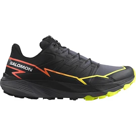 Heren hardloopschoenen Salomon Thundercross Black / Quiet Shade / Neon Flame