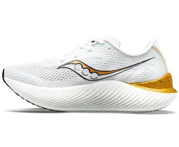 Heren hardloopschoenen Saucony  Endorphin Pro 3 White/Gol