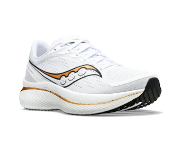 Heren hardloopschoenen Saucony  Endorphin Speed 3 White/Gold