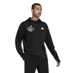 Heren hoodie adidas  Signature Running Black XL