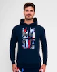 Heren hoodie BIDI BADU  New York 2024 Logo Chill Hoody Dark Blue/Red