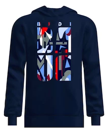 Heren hoodie BIDI BADU  New York 2024 Logo Chill Hoody Dark Blue/Red