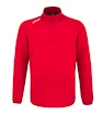 Heren hoodie CCM  LOCKER ROOM FLEECE 1/4 ZIP Red L