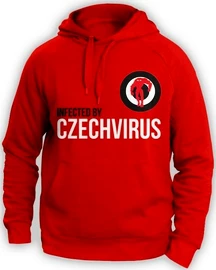 Heren hoodie Czech Virus Mikina Unisex červená