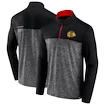 Heren hoodie Fanatics Iconische Defender 1/4 ritssluiting Mens Iconic Defender 1/4 Zip Chicago Blackhawks L