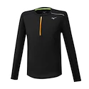 Heren hoodie Mizuno  Dry Aero Flow LS HZ/Black L