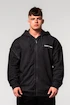 Heren hoodie Nebbia  Washed-off Zip Up Hoodie GYM BRO Black