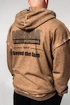 Heren hoodie Nebbia  Washed-off Zip Up Hoodie GYM BRO Light Brown