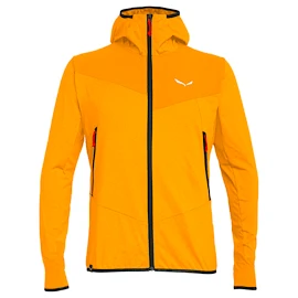 Heren hoodie Salewa Agner Hybrid PL/DST M FZ Hdy Turmeric Melange/0910