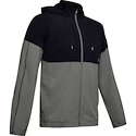 Heren hoodie Under Armour  Athlete Recovery Woven Warm Up Top green S