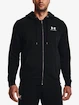 Heren hoodie Under Armour  Essential Fleece FZ Hood-BLK XXL