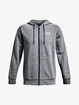 Heren hoodie Under Armour  Essential Fleece FZ Hood-GRY