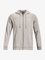 Heren hoodie Under Armour  Essential Fleece FZ Hood-GRY