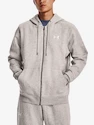 Heren hoodie Under Armour  Essential Fleece FZ Hood-GRY