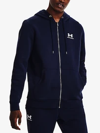 Heren hoodie Under Armour Essential Fleece FZ Hood-NVY