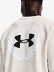 Heren hoodie Under Armour  Essential Heritge Flc Crw-WHT