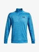 Heren hoodie Under Armour  Fleece 1/4 Zip-BLU