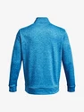 Heren hoodie Under Armour  Fleece 1/4 Zip-BLU