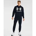 Heren hoodie Under Armour  Rival Fleece Big Logo HD dark blue