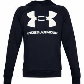 Heren hoodie Under Armour Rival Fleece Big Logo HD dark blue