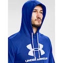 Heren hoodie Under Armour  SPORTSTYLE TERRY LOGO HOODIE blue