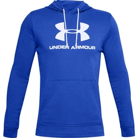 Heren hoodie Under Armour SPORTSTYLE TERRY LOGO HOODIE blue