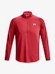 Heren hoodie Under Armour  STREAKER HALF ZIP-RED