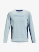 Heren hoodie Under Armour  SUMMIT KNIT CREW-BLU