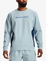 Heren hoodie Under Armour  SUMMIT KNIT CREW-BLU M