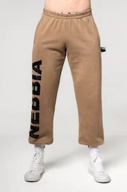 Heren joggingbroek Nebbia Gym Sweatpants Baggy Style GYM BRO Light Brown