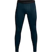 Heren legging Under Armour  ColdGear Rush Leggings Blue Note