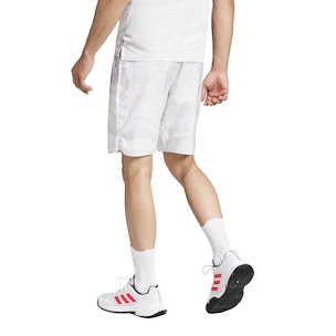 Heren short adidas  Club Graphic Short White/Grey