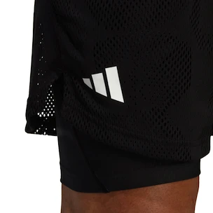 Heren short adidas  Melbourne Tennis Two-in-One 7-inch Shorts Black XXL