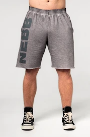 Heren short Nebbia Washed-off Gym Sweatshorts NO BS Light Grey