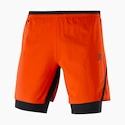 Heren short Salomon Cross Twinskin Shorts Fiery Red XL