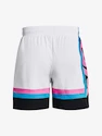 Heren short Under Armour  Baseline Woven Short II-WHT