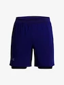 Heren short Under Armour  LAUNCH 7'' 2-IN-1 SHORT-BLU