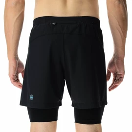 Heren short UYN  RUNNING EXCELERATION OW PERFORMANCE 2IN1 SHORT Black