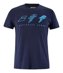 Heren T-shirt Babolat  Drive Cotton Tee Blue