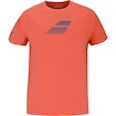 Heren T-shirt Babolat  Exercise Big Flag Tee Men Hot Coral