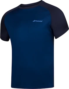 Heren T-shirt Babolat  Play Club Crew Neck Tee Dark Blue