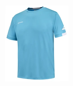 Heren T-shirt Babolat  Play Crew Neck Tee Men Cyan Blue XL