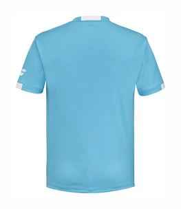 Heren T-shirt Babolat  Play Crew Neck Tee Men Cyan Blue XL