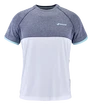 Heren T-shirt Babolat  Play Crew Neck Tee Men White/Blue Heather XXL