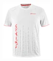 Heren T-shirt Babolat  Strike Crew Neck Tee Men White/Strike Red M