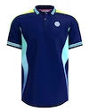 Heren T-shirt BIDI BADU  Grafic Illumination Polo Dark Blue M